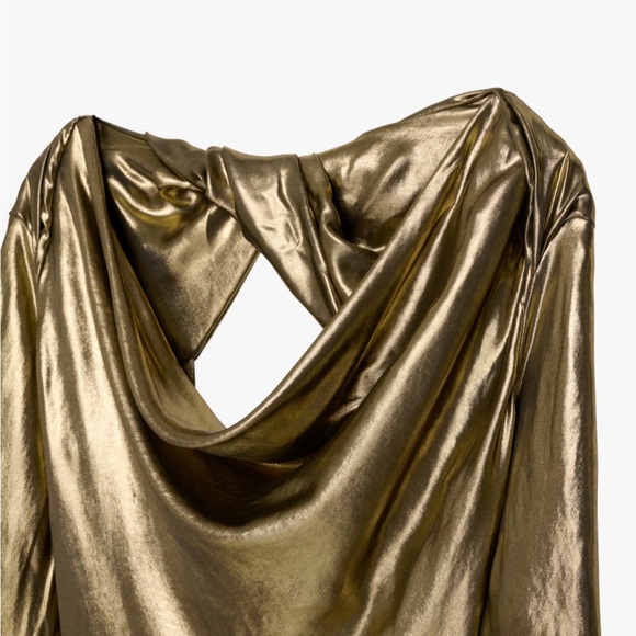 LIMITED EDITION NWT FW23 GOLD DRESS - Picture 7 of 7